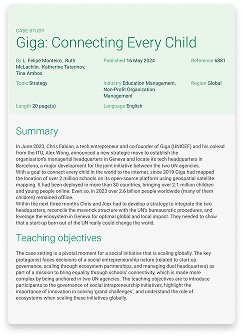 Giga: Connecting Every Child (INSEAD)